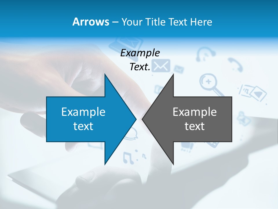 Showing Caucasian Social Media PowerPoint Template