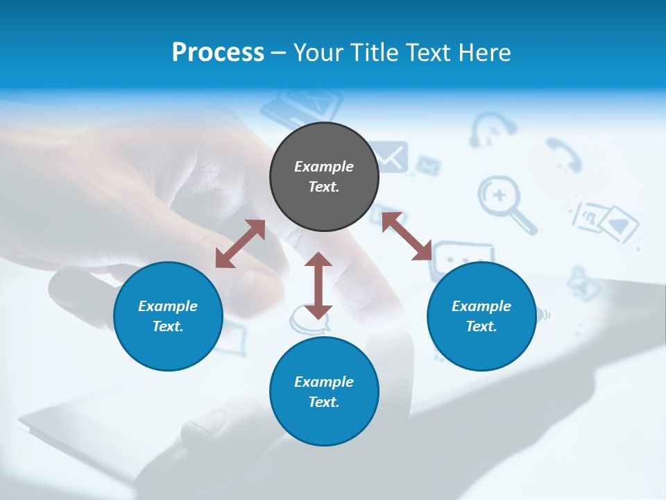 Showing Caucasian Social Media PowerPoint Template