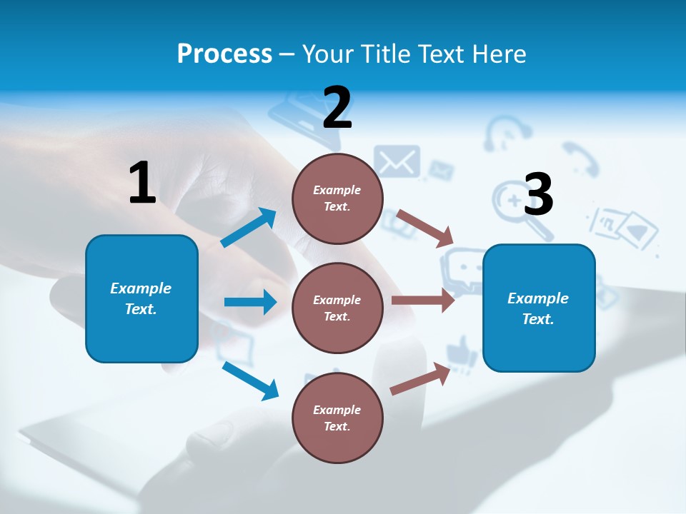 Showing Caucasian Social Media PowerPoint Template