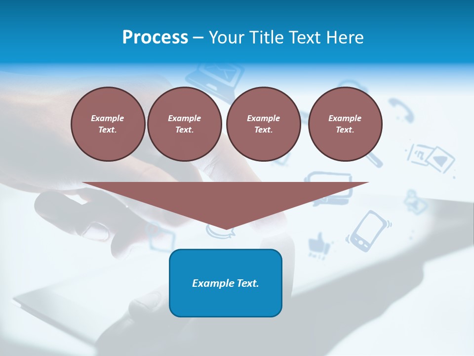 Showing Caucasian Social Media PowerPoint Template