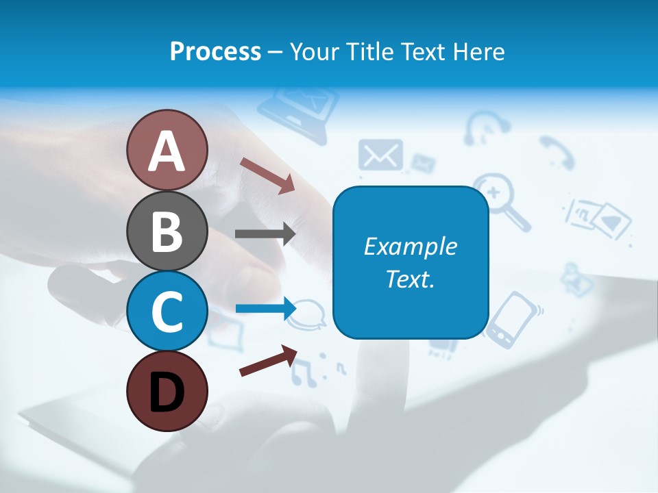 Showing Caucasian Social Media PowerPoint Template