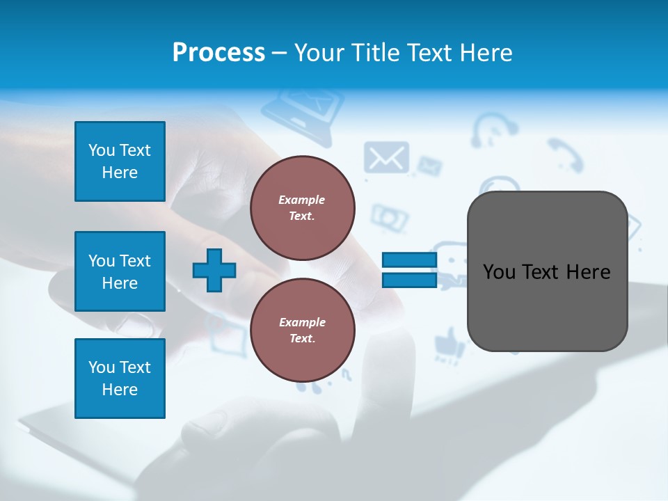 Showing Caucasian Social Media PowerPoint Template