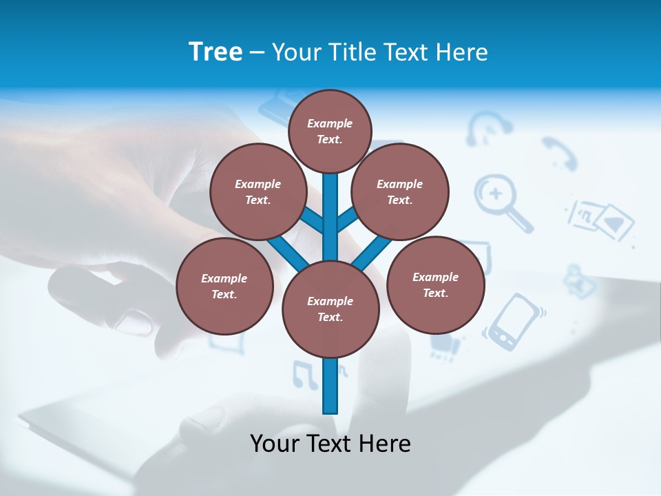 Showing Caucasian Social Media PowerPoint Template