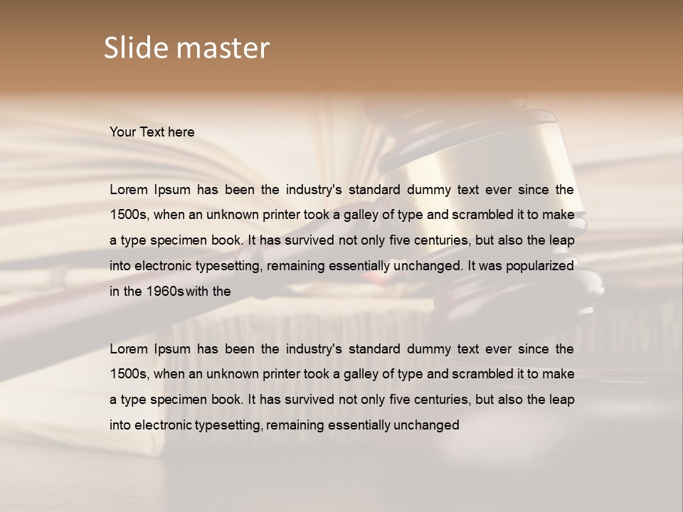 Judgement Paper Background PowerPoint Template