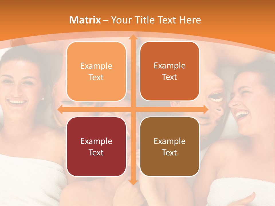 Beauty Sauna Laughing PowerPoint Template