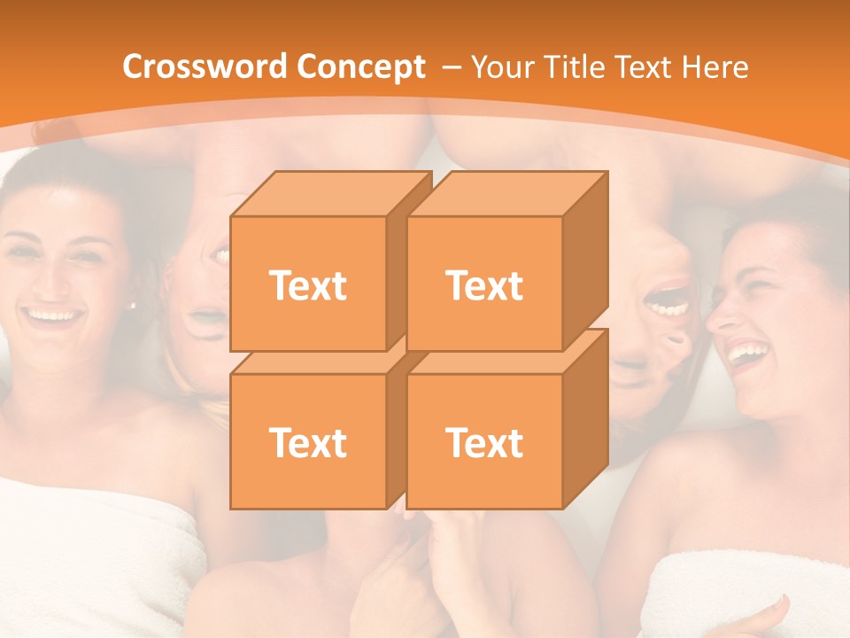 Beauty Sauna Laughing PowerPoint Template