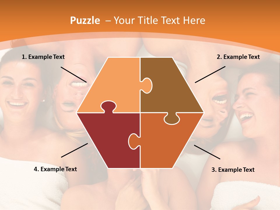 Beauty Sauna Laughing PowerPoint Template