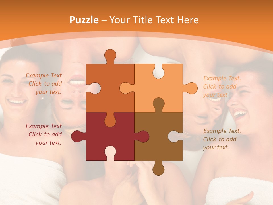 Beauty Sauna Laughing PowerPoint Template