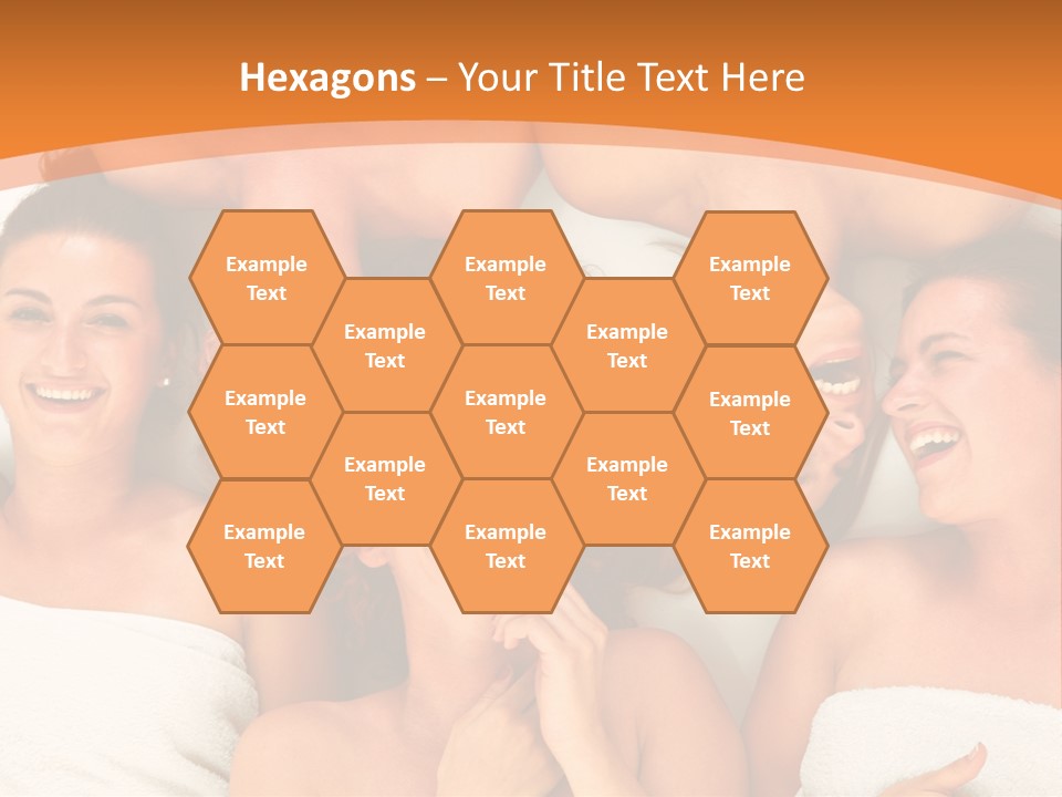 Beauty Sauna Laughing PowerPoint Template