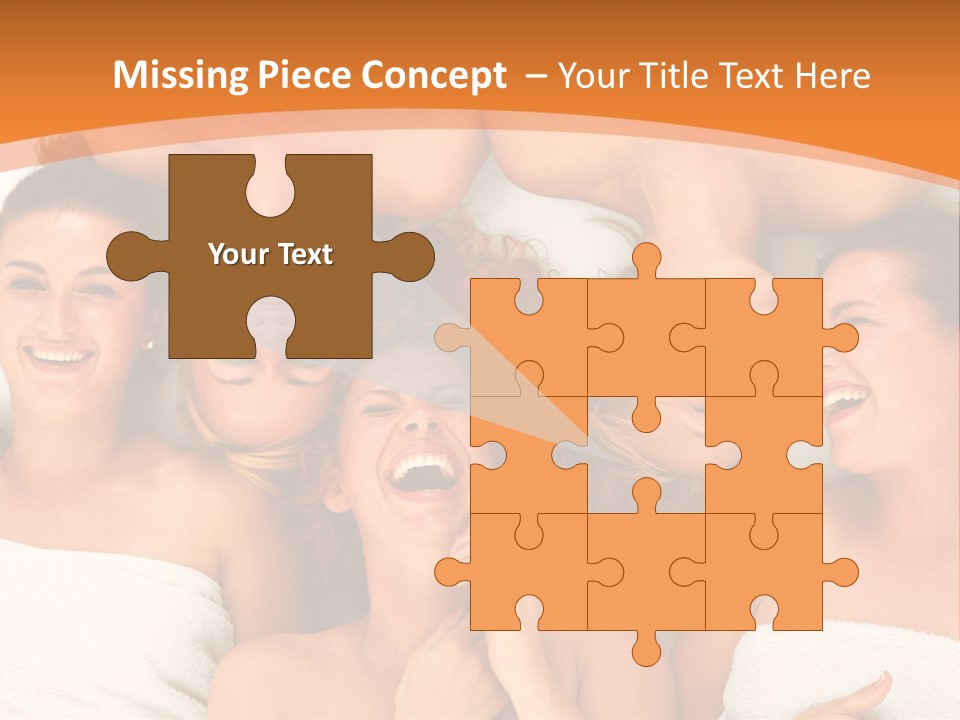 Beauty Sauna Laughing PowerPoint Template