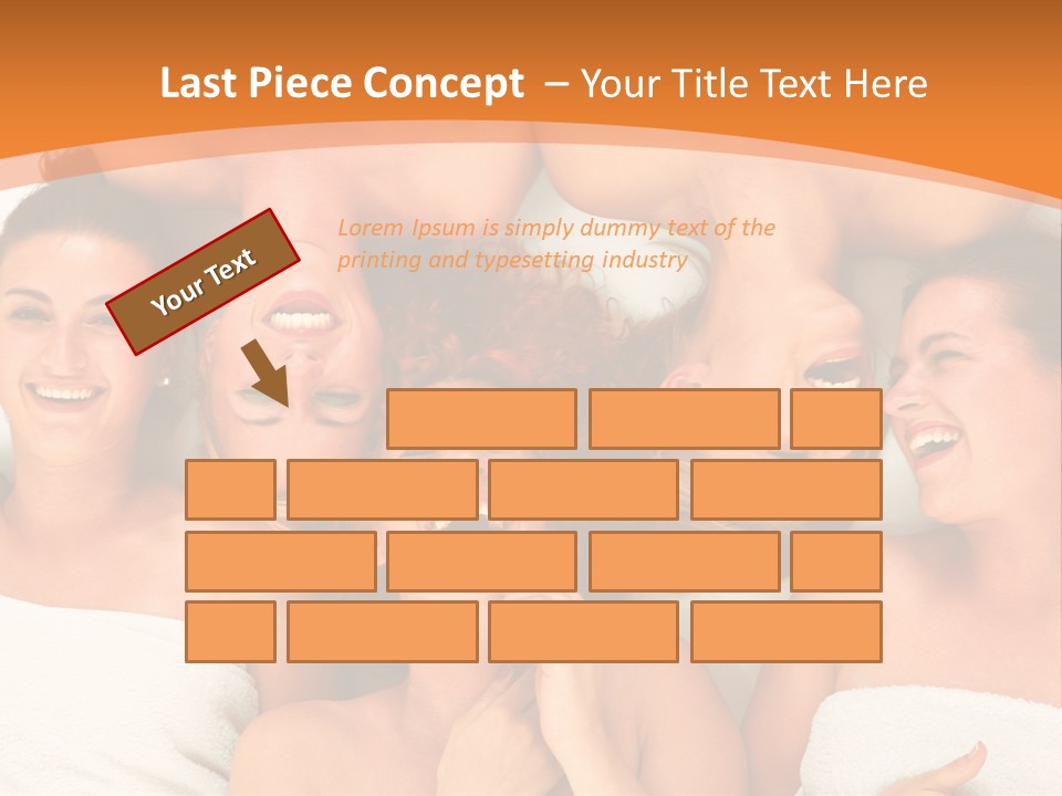 Beauty Sauna Laughing PowerPoint Template