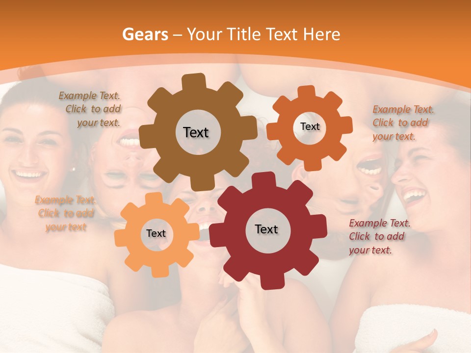 Beauty Sauna Laughing PowerPoint Template