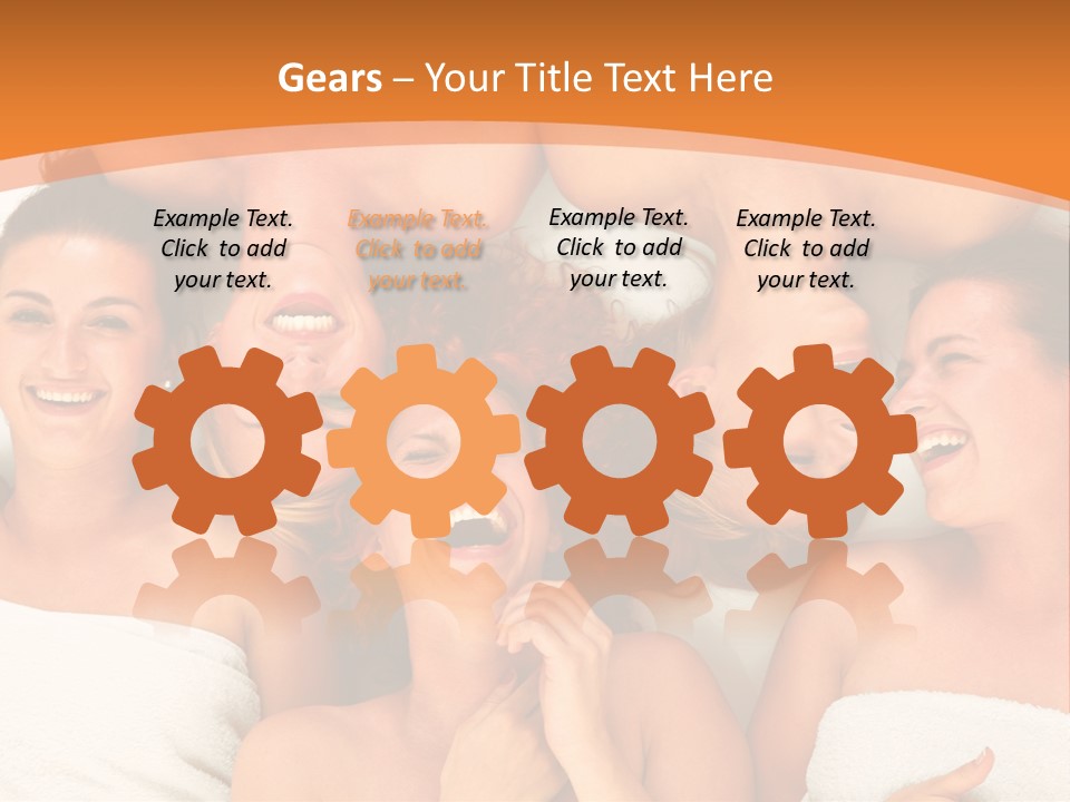 Beauty Sauna Laughing PowerPoint Template