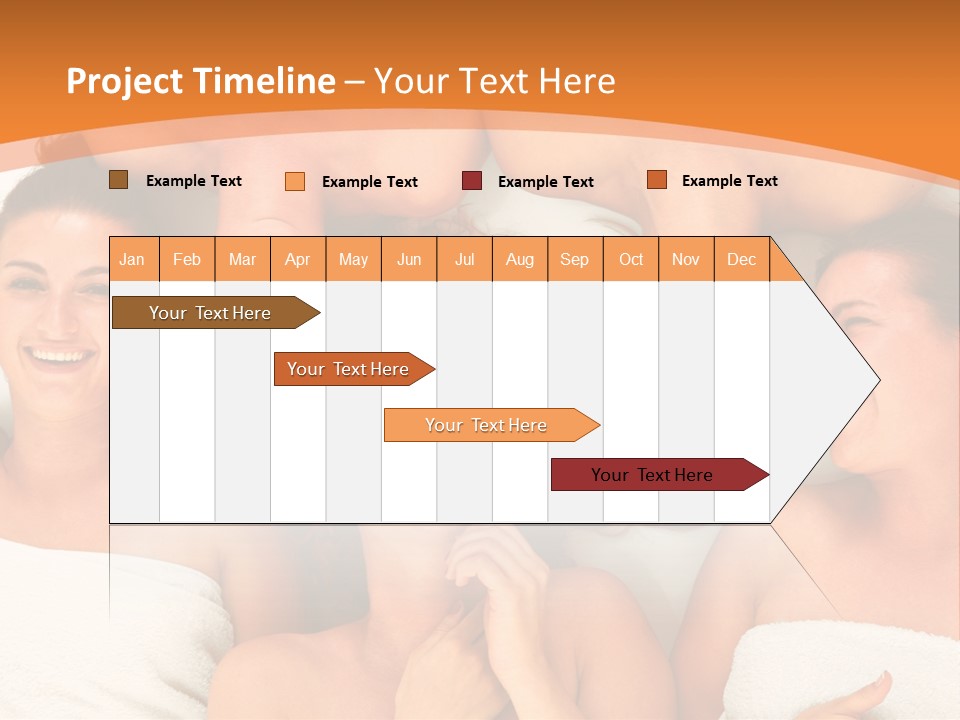 Beauty Sauna Laughing PowerPoint Template