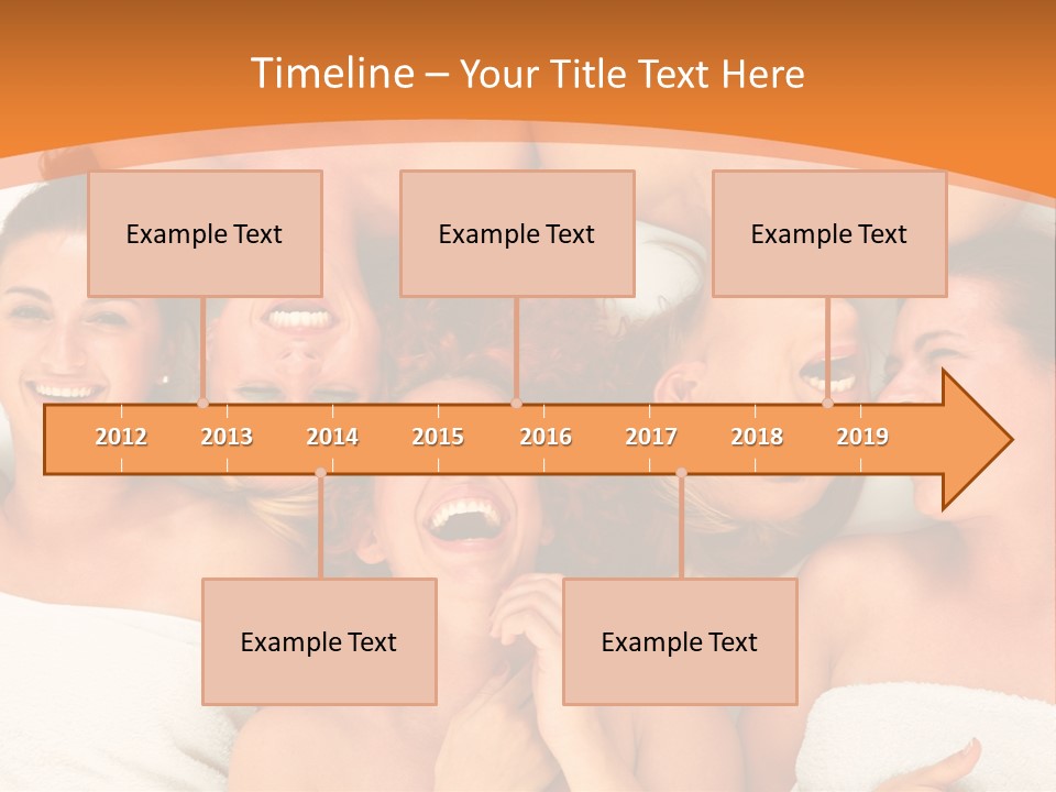 Beauty Sauna Laughing PowerPoint Template