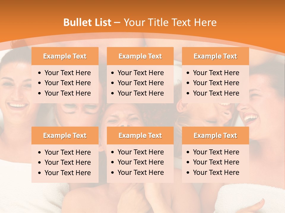 Beauty Sauna Laughing PowerPoint Template