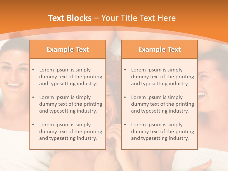 Beauty Sauna Laughing PowerPoint Template