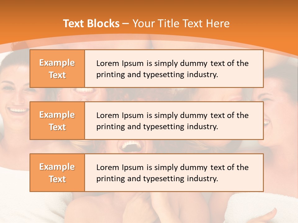 Beauty Sauna Laughing PowerPoint Template