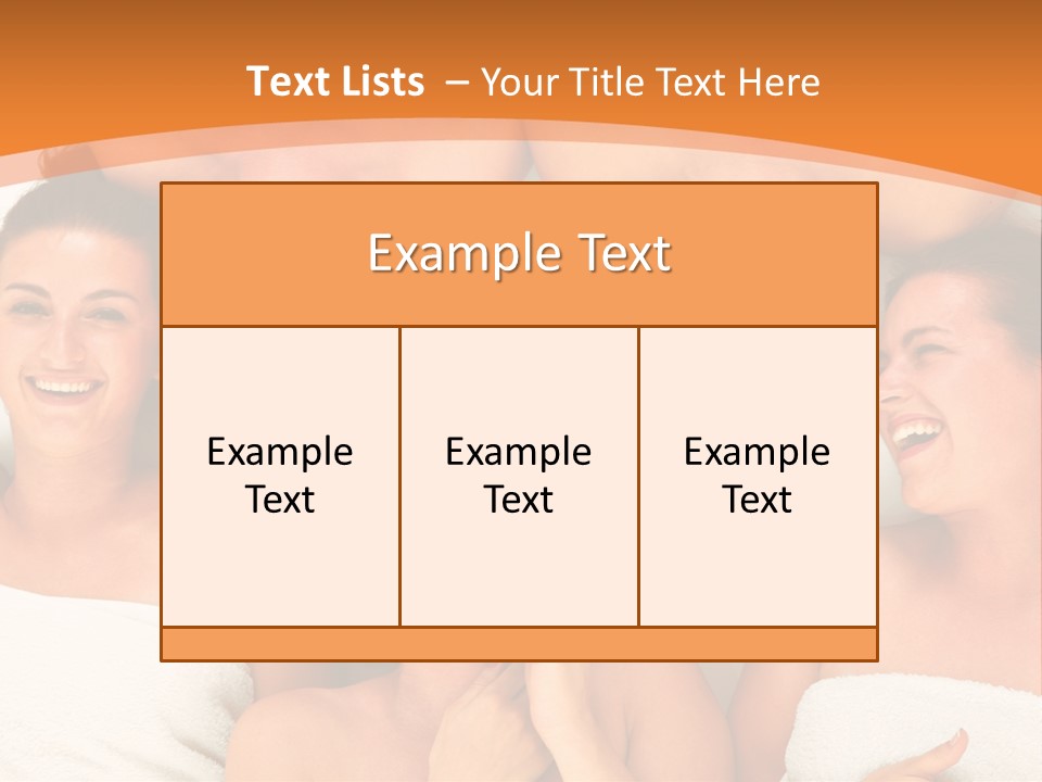 Beauty Sauna Laughing PowerPoint Template