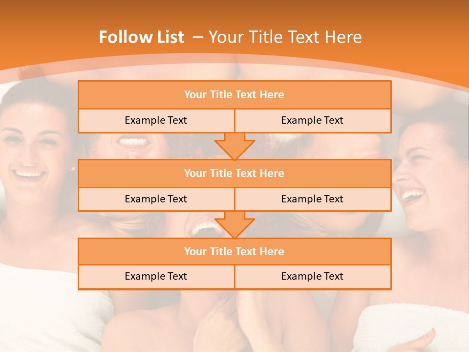Beauty Sauna Laughing PowerPoint Template