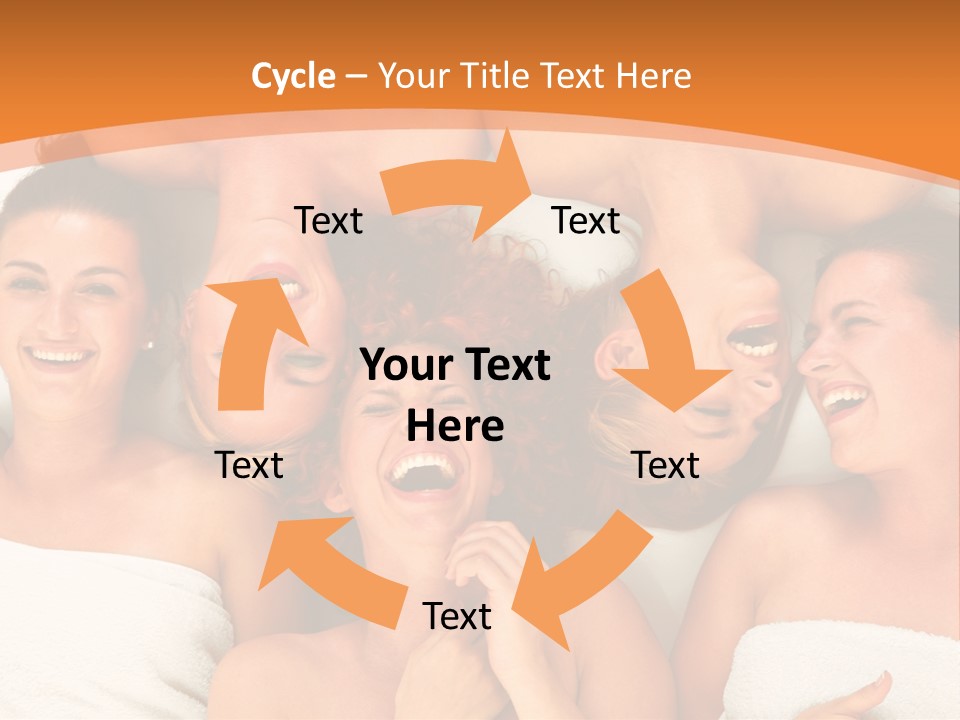 Beauty Sauna Laughing PowerPoint Template