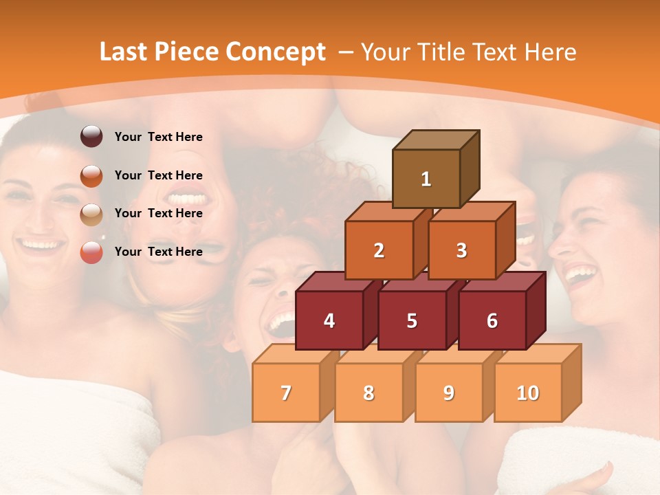 Beauty Sauna Laughing PowerPoint Template