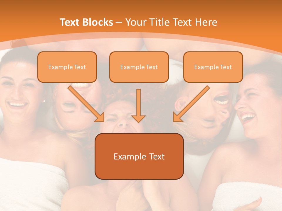 Beauty Sauna Laughing PowerPoint Template