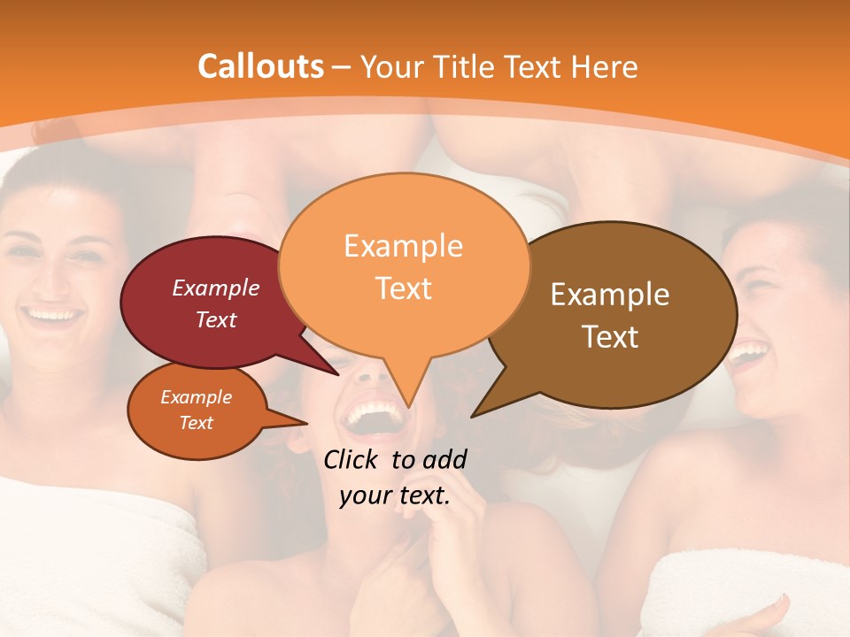 Beauty Sauna Laughing PowerPoint Template