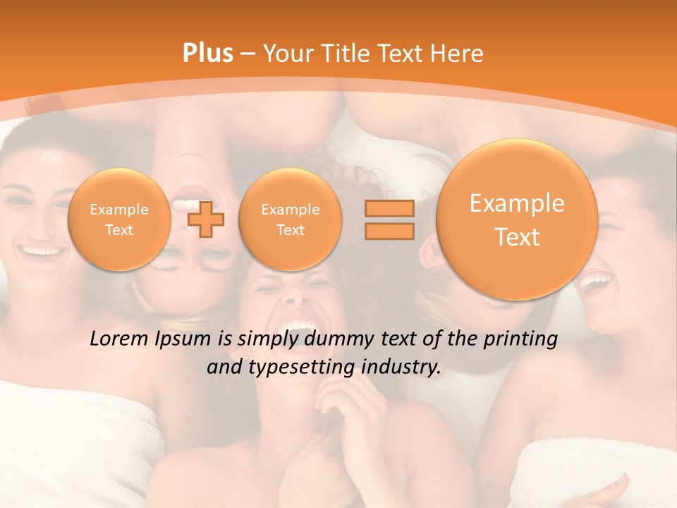 Beauty Sauna Laughing PowerPoint Template