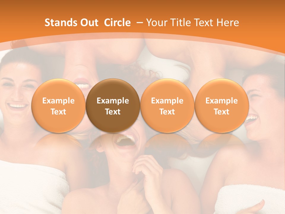 Beauty Sauna Laughing PowerPoint Template