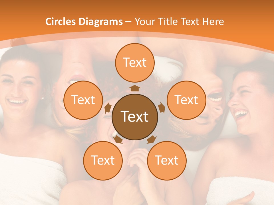 Beauty Sauna Laughing PowerPoint Template