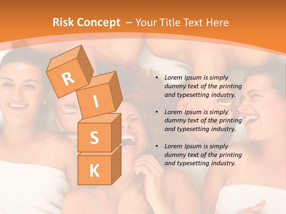 Beauty Sauna Laughing PowerPoint Template