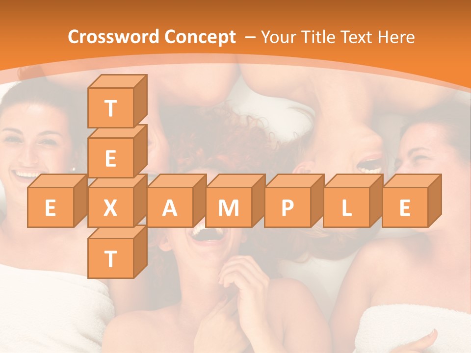 Beauty Sauna Laughing PowerPoint Template