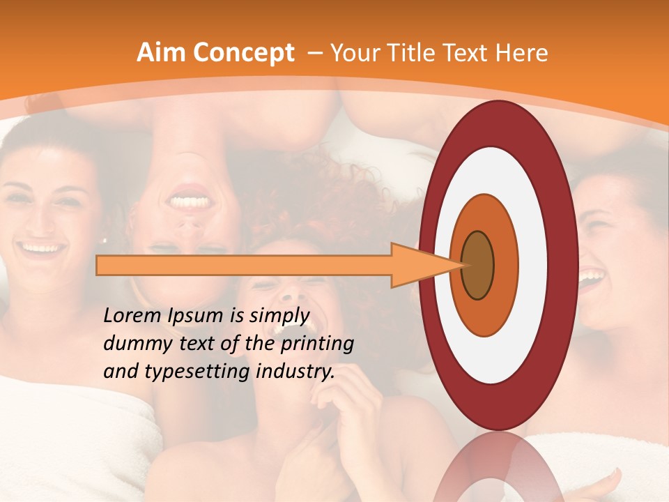 Beauty Sauna Laughing PowerPoint Template