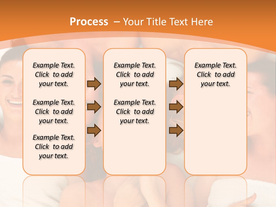 Beauty Sauna Laughing PowerPoint Template