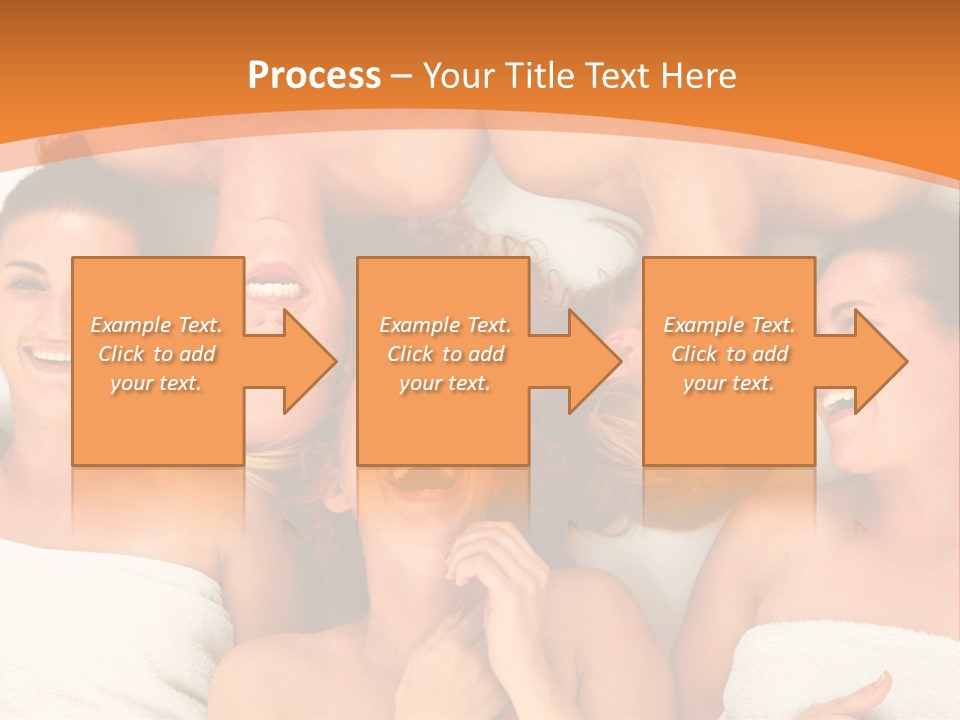 Beauty Sauna Laughing PowerPoint Template