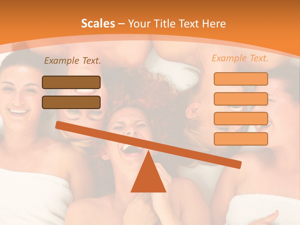 Beauty Sauna Laughing PowerPoint Template