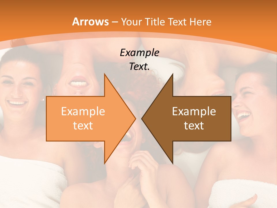 Beauty Sauna Laughing PowerPoint Template