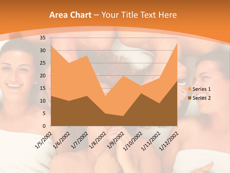 Beauty Sauna Laughing PowerPoint Template