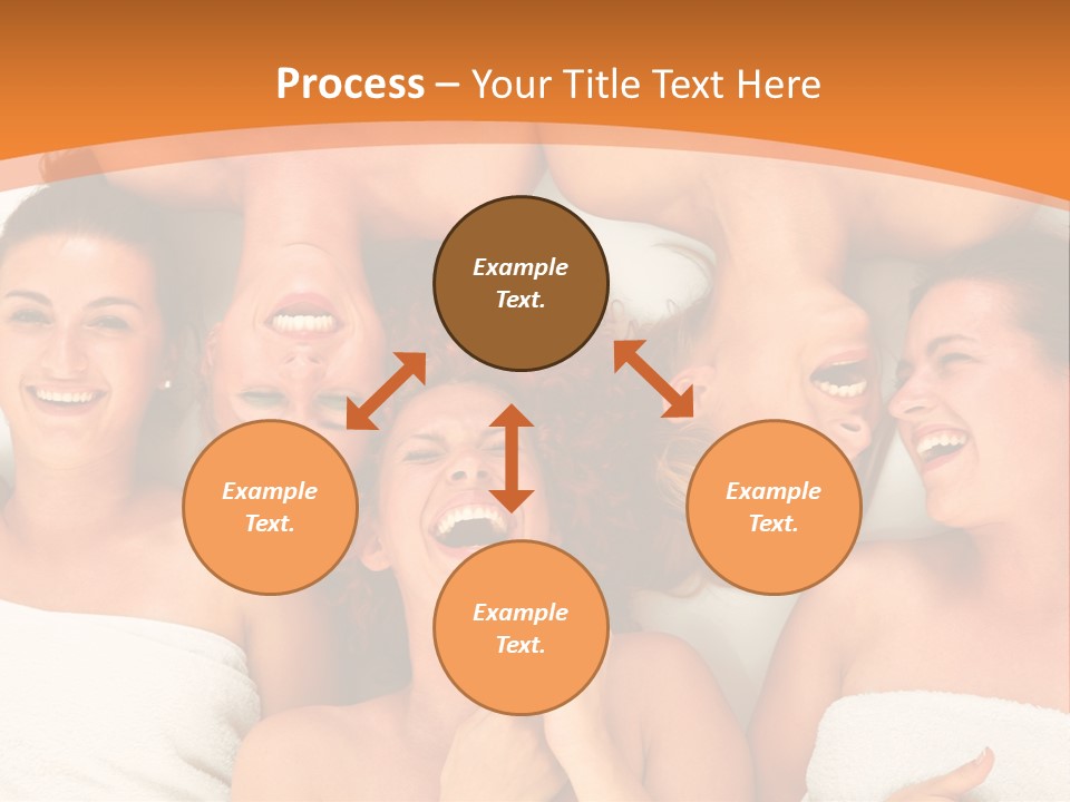 Beauty Sauna Laughing PowerPoint Template