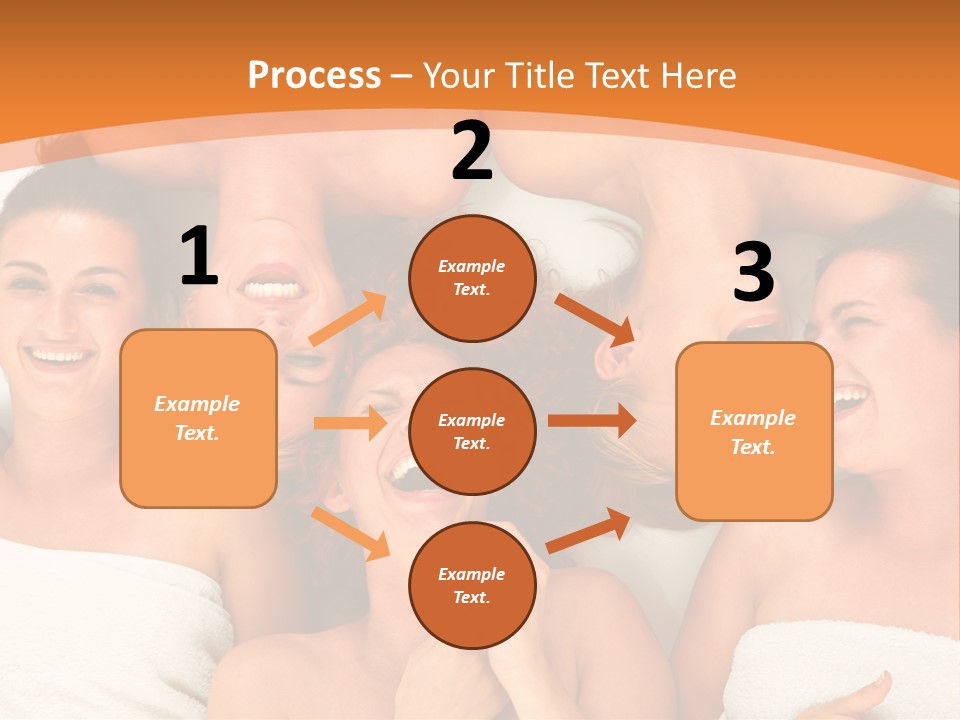 Beauty Sauna Laughing PowerPoint Template