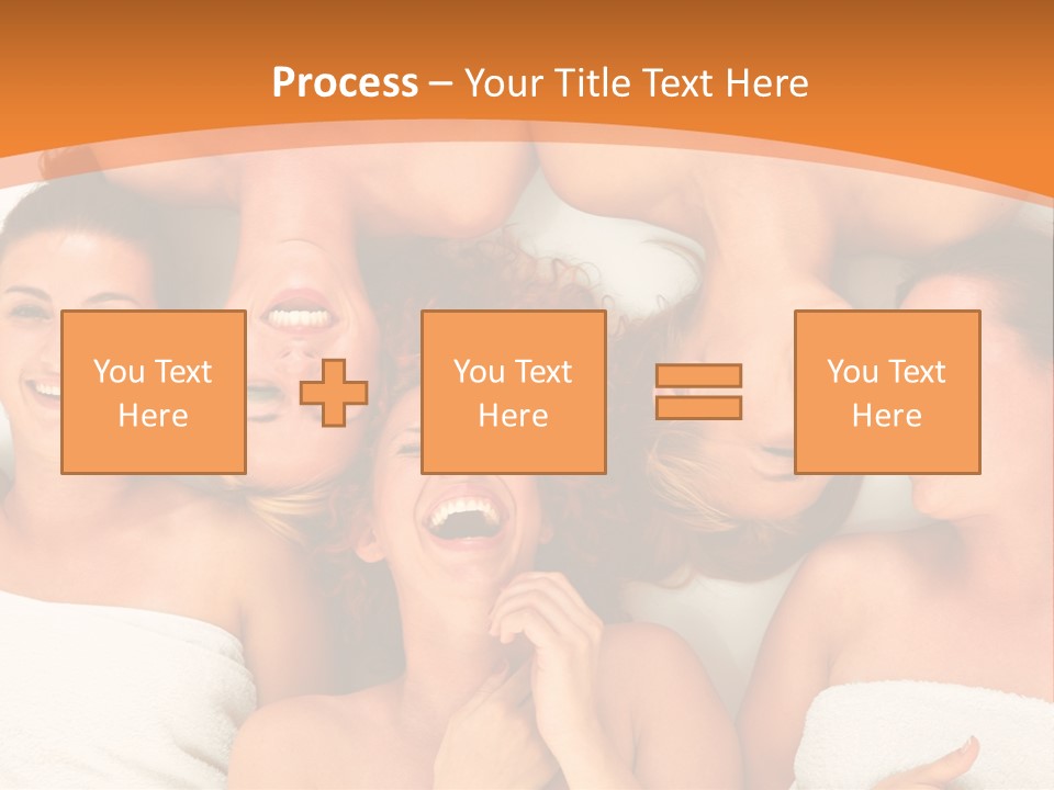 Beauty Sauna Laughing PowerPoint Template