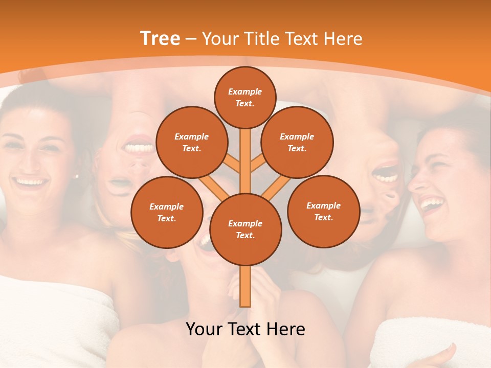 Beauty Sauna Laughing PowerPoint Template