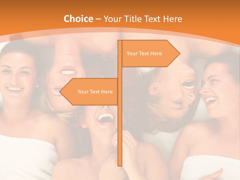 Beauty Sauna Laughing PowerPoint Template