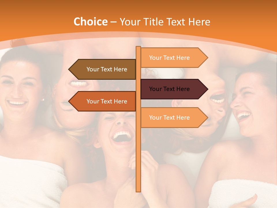 Beauty Sauna Laughing PowerPoint Template
