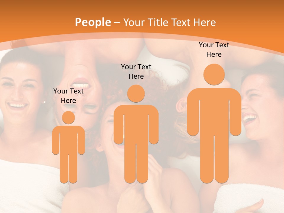 Beauty Sauna Laughing PowerPoint Template