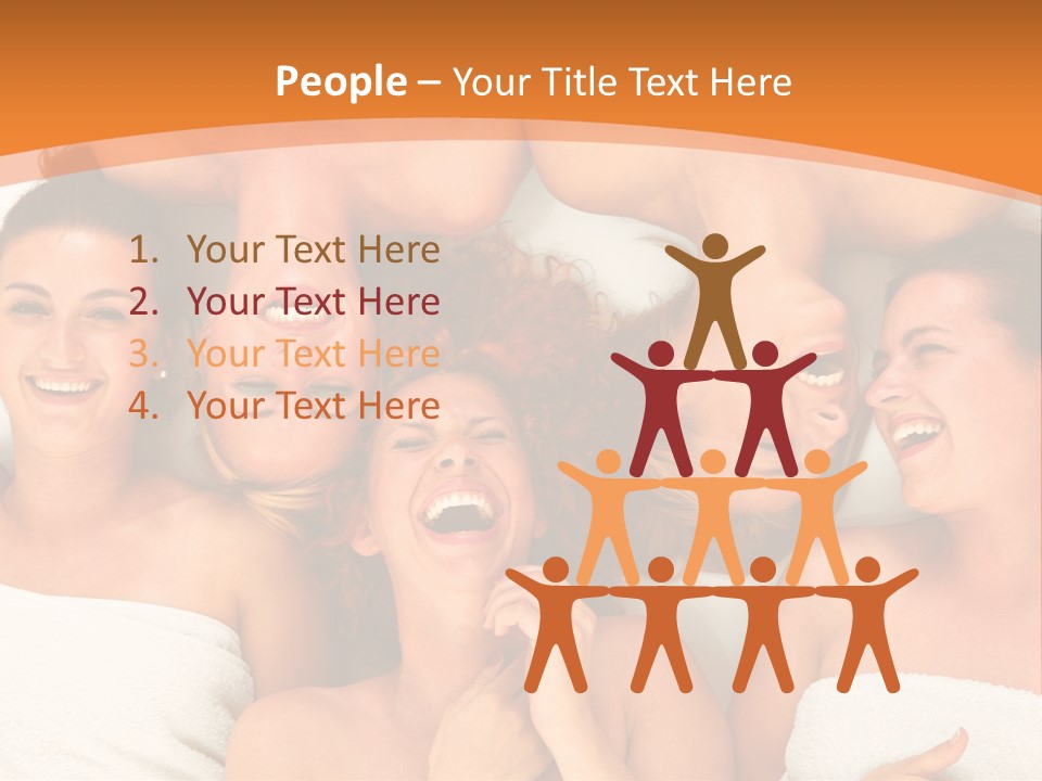 Beauty Sauna Laughing PowerPoint Template
