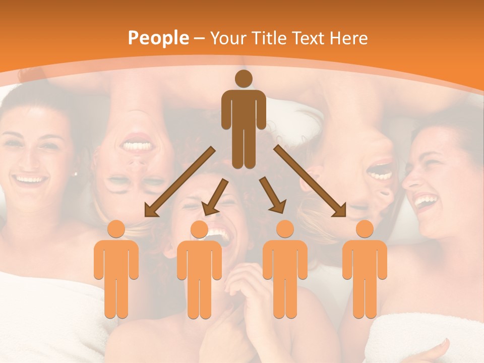 Beauty Sauna Laughing PowerPoint Template