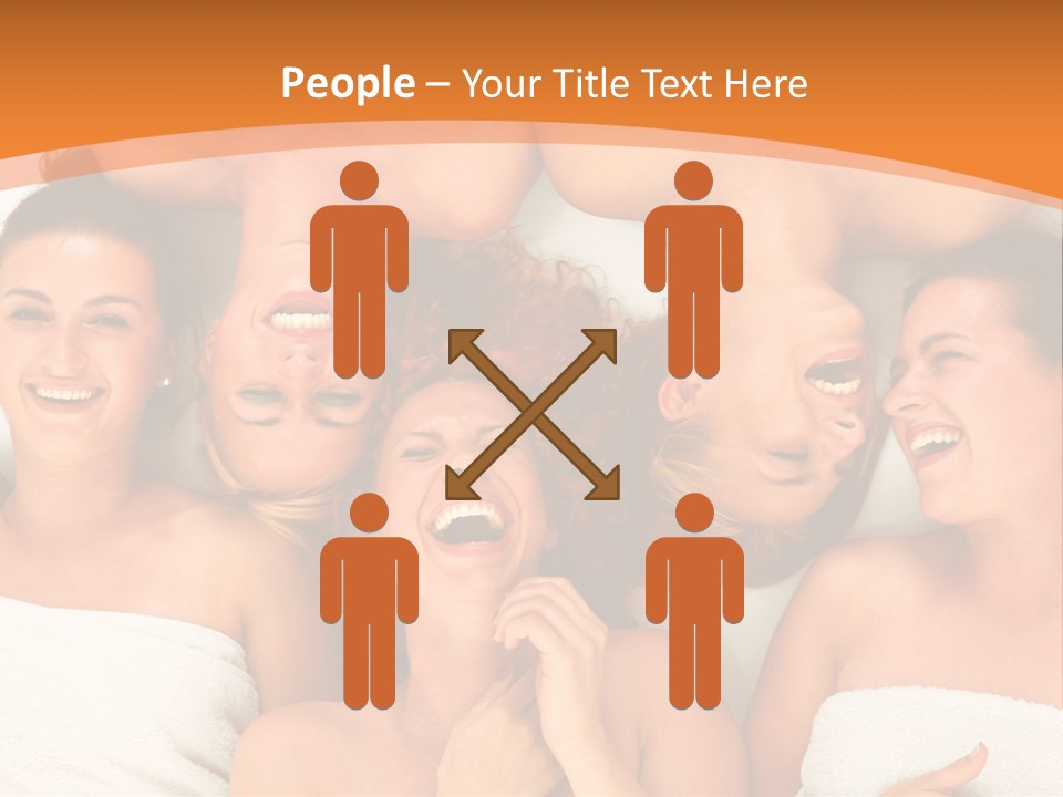 Beauty Sauna Laughing PowerPoint Template