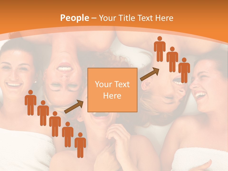 Beauty Sauna Laughing PowerPoint Template